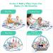 Bellababy 4-in-1 Tummy Time Mat: Baby Gym & Ball Pit with High Contrast Toys and Mirror for Sensory Development - Buy Online on GoSupps.com