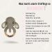 Personalized Baby Bite Ring - Engraved Elephant Teether - Unique Baptism Gift for Boys & Girls - Custom Baby Rattles from 0 Months - Buy Online on GoSupps.com