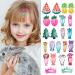 100 Non-Slip Snap Hair Clips - Sweet Color Metal Hair Accessories for Girls & Women - Buy Online on GoSupps.com