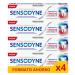Sensodyne sensitivity and gums toothpaste whitening relief for sensitive teeth and improvement in gum health 4 x 75 ml package