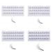 Kurtzy Individual eyelashes eyelash text set (4 pcs) - 8 10 12 14mm eyelash extension - Premium eyelash extension set long & short for curl extensions eyelash volume - natural & dramatic