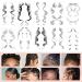 Xmasir 10Pcs Curly Baby Hair Tattoo Stickers 10 Styles Temporary Bangs Tattoos Edges for Hair,Lasting Waterproof Fake Hairline Stickers Makeup Tool for Women Kids(9x5.5 inch) (1)