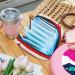 Large Storage Bags for Women's Bandages & Menstrual Products - Antique Anchor Motif Red Striped Zipper Pockets Multi-Colored Inserts & Tampon Organizer - Buy Online on GoSupps.com