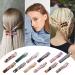Acrylic Resin Hair Clip Set - 12Pcs Alligator Bobby Pins Hair Accessories for Women & Girls - Perfect for Birthday, Christmas, Valentines Day Gifts - Buy Online on GoSupps.com