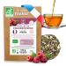 Alexandria Organic raspberry leaf herbal tea 100g - Origin: France - Infusion for late pregnancy preparation for childbirth. Tea and infusions ideal for pregnant women well-being