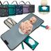 Bubenherz diaper pocket - comfort -xl hygiene wrapping & non -slip wet cloth compartment for all sizes - diaper base for on the go - diaper bag organizer with plenty of space green feed greenfeets
