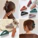 Hair Claw Clips Girls Women Nonslip French Matte Claw Clip for Thin Hair Curly Straight Long Hair - 6 Packs / Set 1 count (Pack of 1) - Buy Online on GoSupps.com