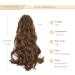 Buy Gairyan 45cm Ash Brown Claw Clip Ponytail Extensions - Curly & Wavy Synthetic Hair for Women - Buy Online on GoSupps.com