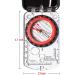 Sighting Compass Mirror Adjustable Declination - Boy Scout Compass Survival Camping | Base Plate Compass Kids Navigation | Orienteering Compass Hiking Map Read Military Compass Backpacking Clinometers Red - Buy Online on GoSupps.com