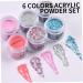 6Pcs Dip Powder 6 Couleurs Acrylique Nail Dip Powder Aucune Lampe UV/LED Requise Kit de Bricolage Longue Dur e S chage Rapide pour D butants DIY Manucure Acrylique Nail Kit - Buy Online on GoSupps.com