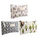 Anruyi 3 pieces of cosmetic bag canvas make -up bag make -up bag Small multifunctional cosmetic pockets with zipper Bleing pencil pocket for change key 3 styles 20 * 14cm