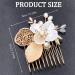 Rhinestone Pearl Bridal Hair Comb Slides - Wedding Hair Accessories for Bride & Bridesmaids - Buy Online on GoSupps.com