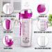 Zulay 34oz Fruit Infuser Water Bottle with Sleeve - Flamingo Pink - Anti-Slip Grip & Flip Top Lid - Infused Water Bottle for Women & Men - Buy Online on GoSupps.com