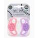 Twistshake Pacifier Set - Pastel Pink & Violet Ages 6 Months+ 2 Pack - Safe & Stylish Baby Soothers - Buy Online on GoSupps.com