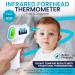 ByFloProducts Forehead Thermometer Non Touch Digital Thermometer for Adult and Baby Digital Infrared Thermometer Fast and Accurate Reading with Fever Alarm - Buy Online on GoSupps.com
