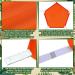2 Pieces Blaze Orange Safety Panel Large Pentagonal Orange Panel Hunting Mesh Blaze Orange Pack Attachment with Reflective Strip on Tent Backpack for Field Trip Hiking Camping Biking Outdoor Traveling - Buy Online on GoSupps.com
