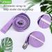 Trideer 8ft Purple Yoga Strap with Adjustable D-Ring Buckle - Non-Elastic Yoga Belt for Stretching, Pilates, Physical Therapy & Improved Posture | Yoga Accessories for Women & Men - Buy Online on GoSupps.com