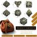 DNDMASTER Hollow Metal Dragon Dice Set with Gift Bag - Bronze Dungeons & Dragons Gaming Dice in Leather Pouch - Buy Online on GoSupps.com
