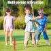 Win SPORTS Outdoor Rubber Horseshoes Set - 4 Horseshoes, 2 Pegs, 2 Mats, 2 Red Plastic Dowels - Beach Games for Tailgating, Camping, Backyard - Fun for Kids & Adults (Red/Blue) - Buy Online on GoSupps.com
