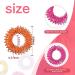 Blulu 50-Piece Acupressure Rings Set for Teens & Adults - Spiky Sensory Finger Massager & Stress Reducer - Orange, Yellow, Purple, Green, Rose Red - Buy Online on GoSupps.com