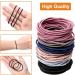 120 PCS 2mm Elastic Hair Bands - Gentle Hair Ties for Women, Girls, Kids - Multicolor Ponytail Holders - No Metal - Buy Online on GoSupps.com