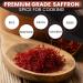 Premium Grade A Zand Persian Saffron Threads - 2g in Decorative Airtight Tin | Ideal for Cooking Basmati Rice, Paella, Risotto & More - Buy Online on GoSupps.com