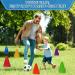 Win SPORTS Training Plastic Traffic Cones Set - 24 Pack 7 Inch Indoor Outdoor Agility Cones - Soccer Sports Equipment for Kids - Buy Online on GoSupps.com