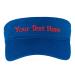 Custom Visor Hat Embroider Your Own Text Customized Adjustable Fit Men Women Visor Cap Royal