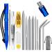 Ferraycle Knotter Tools  FID Paracord FID Set Stainless Steel Paracord Lacin Needles and Smoothing Tool for Leather or Paracord Work (Dark Blue)