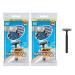 BIC Sensitive 2 Men's Disposable Razor, Two Blade Men's Razor, For a Soothing and Comfortable Shave, Blue Razors, 20 Count