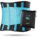 Vitalbak back bandage for women and men |Helps with injuries and relieves hip and back pain |Back support belts for the lumbar spine with two settings (blue L) L blue