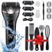 Electric Foot Callus Remover, Rechargeable 16 in 1 Foot File Pedicure Kit Tools,Waterproof Foot Scrubber Dead Skin Remover with 3 Roller Heads & 2-Speed Power Pedicure Tools for Feet Hands Heels Spa Black