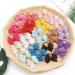 JOYOYO 50 Pcs Baby Bow Bobbles - 2 Inch Ribbon Bows Elastic Hair Bands for Babies & Toddlers - Buy Online on GoSupps.com