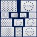 WISYOK American Flag 50 Star Stencils and 13 Stars 1776 Templates, American Flag Templates, Ideal for Painting on Wood, Fabric, Paper, Walls 6 Sizes, 2 Styles