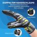 Anrrew Football Goalkeeper Gloves - Finger Protection & Double Wrist Support for All Ages | Durable Grip in Yellow & Black - Buy Online on GoSupps.com
