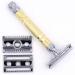Parker Safety Razor Convertible - Double Head Safety Razor with Open & Closed Comb + 5 Double Edge Blades | International Shipping Available - Buy Online on GoSupps.com