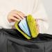Stylish Multi-Colored Period Bag for Women & Teens | Portable Menstrual Cup & Tampon Storage - Gold Yellow Pattern - Buy Online on GoSupps.com