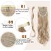 Tess 40 cm Ponytail Extension - Light Ash Brown & Bleached Blonde Braid | 90g Long Hair Extension for Effortless Style - Buy Online on GoSupps.com
