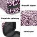 Leopard Print Menstrual Cup & Pad Storage Bag - Pink Sanitary Napkin Pouch | Feminine Product Organizer for Period Supplies - Color 10 - Buy Online on GoSupps.com