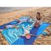 WEKAPO Extra Large Beach Blanket Sandproof Mat 9x10 FT | Lightweight, Durable, & Compact | Quick Drying with 6 Stakes | Blue | Ideal for 18 People - Buy Online on GoSupps.com