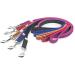 IDC Color & Gray Rubberized Leash - 20mm x 2m with Loop & D-Ring | Durable Orange-Gray Dog Leash for International Shipping - Buy Online on GoSupps.com