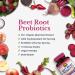 Vitalitown Organic Beet Root Capsules with Probiotics 4000mg Organic Beetroot Equivalent 50 Billion CFU 10 Strains Energy Heart Health Circulation Digestion 60 Veg Caps - Buy Online on GoSupps.com
