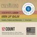 Lip Naturals Mini Lip Balm Pack with SPF-15 Sunscreen | 12-count Assorted with Keychain | Made in USA | Tea Tree Mint, Vanilla Bean, Bing Cherry Flavors (0.10oz/3g each) - Buy Online on GoSupps.com