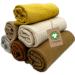 Mimadu Bio Gots Spitche Bio 25x25 cm Baby Washy Baby Musselin Tuch Baby Mini Mullt towels for Baby Care Small towels |100% organic cotton |Super soft and absorbent (desert) desert washcloth 25x25 cm