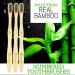 Lingito 6-Pack Natural Charcoal Bamboo Toothbrushes | BPA Free Soft Bristles | Eco Friendly & Vegan | Compostable Organic Toothbrushes | Individually Numbered Active Brushes - 6 Count - Buy Online on GoSupps.com