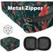 Storage Bags for Women - Tropical Leaf Motif Zippered Menstrual Cup & Period Insert Pocket Perfect for Tampons & Panty Liners - Eco-Friendly Green Design - Buy Online on GoSupps.com
