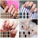 Kalolary 20 Sheet 3D Nail Film & Self-Adhesive Nail Stickers with Nail File - DIY Nail Art for Women & Girls - Buy Online on GoSupps.com
