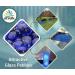 Arsuk Glassenic Deko Blue - Flat Stones for Decoration 0.955 kg - Perfect for Party Tables Vases Aquariums & Weddings - Buy Online on GoSupps.com