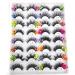 Colored Eyelashes 5D False Eyelashes with Glitter Fake Mink Eyelashes Wispies Fluffy Colored Eyelashes Dramatic Strip Eyelashes for Christmas Cosplay Costumes Fake Eyelashes Type 7 - Buy Online on GoSupps.com