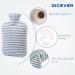DICEVER 2L Hot Water Bottle with Soft Cover - Blue | Hot Water Bag with Cover - Buy Online on GoSupps.com